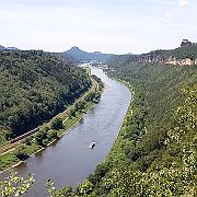 The Elbe River valley