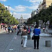 Wenceslas Square in The New Town area