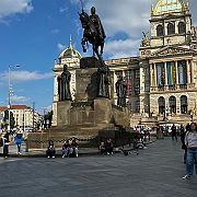 Wenceslas statue and National Musuem